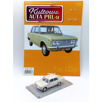 Polski Fiat 125p + gazetka - skala 1:43 - DeAgostini Kultowe Auta PRL